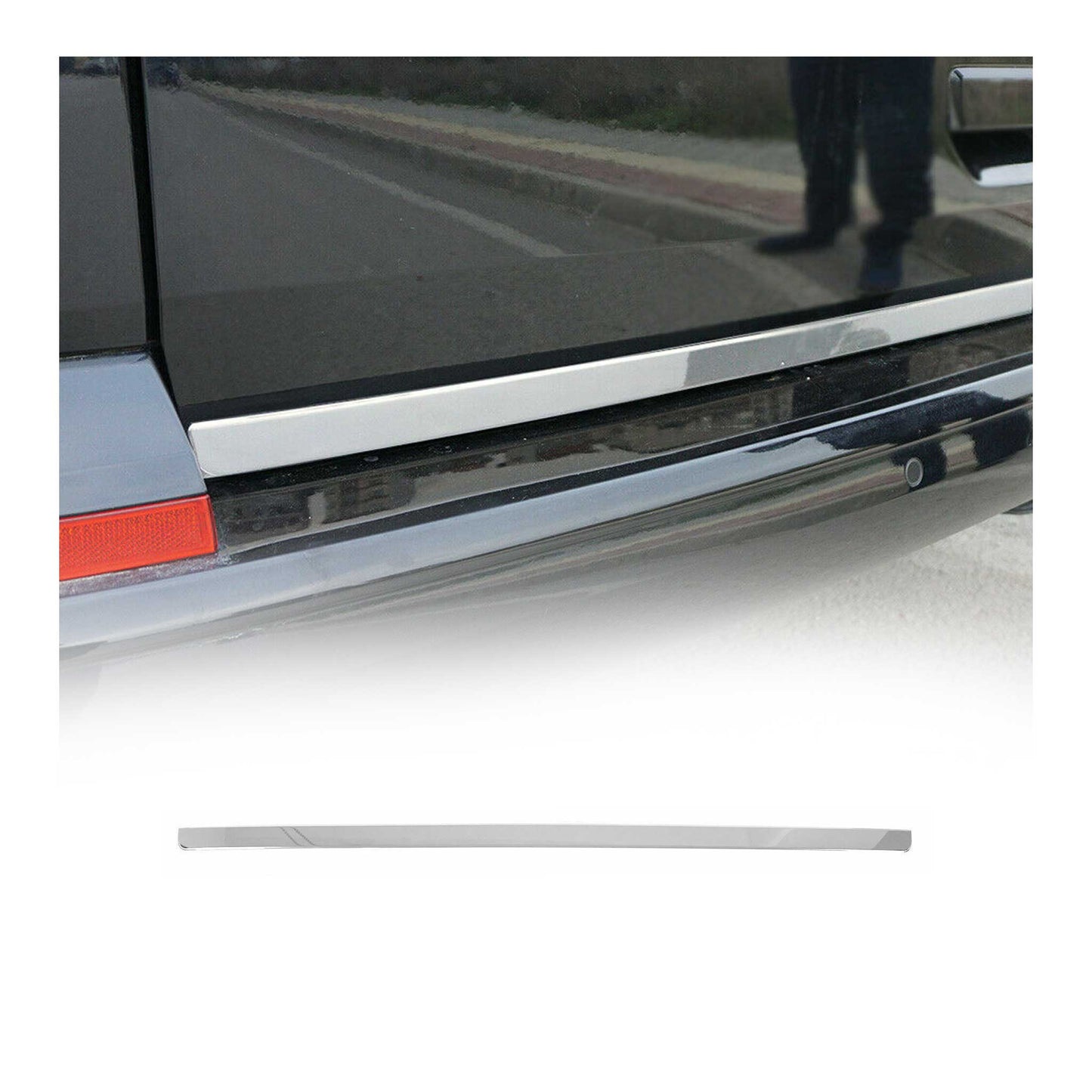 Bandă decorativă portbagaj, bandă decorativă spate pentru VW Caravelle T5 2003-2015, oțel inoxidabil cromat