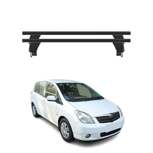 Menabo Dachträger Grundtäger für Toyota Corolla Verso 2001-2003 50kg Alu Schwarz
