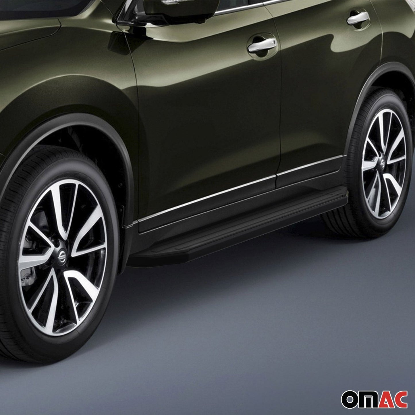 Trittbretter Seitenschweller für Nissan X-Trail 2007-2015 Alu Schwarz ABE