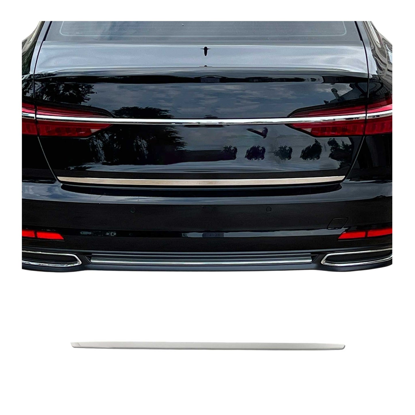 Kofferraumleiste Heckleiste für Audi A6 Limo C8 2018-2025 Edelstahl Chrom