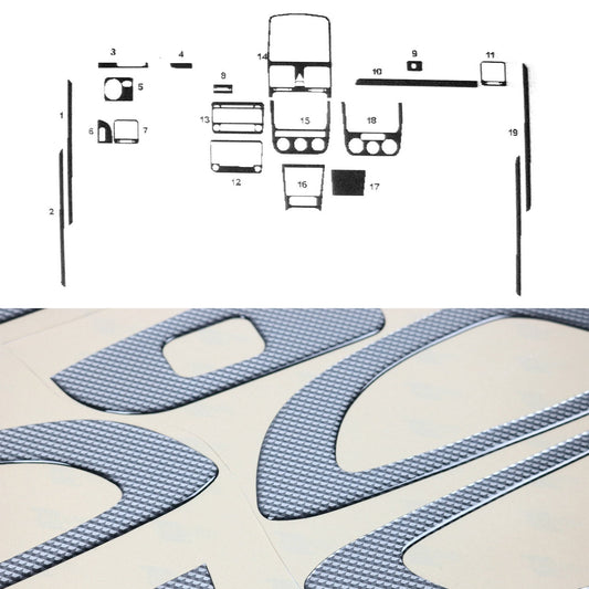 Innenraum Dekor Cockpit für VW Golf 2003-2008 Carbon Optik 19tlg