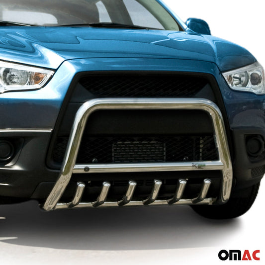 Bară de protecție/buton față pentru Mitsubishi ASX 2010-2013 cu ABE (omologare de tip germană) Oțel Argintiu