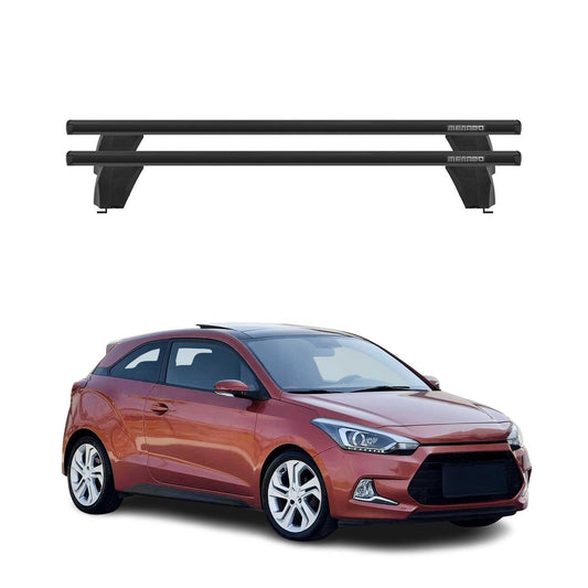 Bagażnik dachowy Menabo do Hyundai i20 Coupé 2015-2020 75kg aluminium czarny 2x