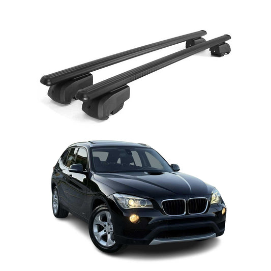 Dachträger Gepäckträger für BMW X1 E84 2009-2014 ABE Aluminium Schwarz 2x