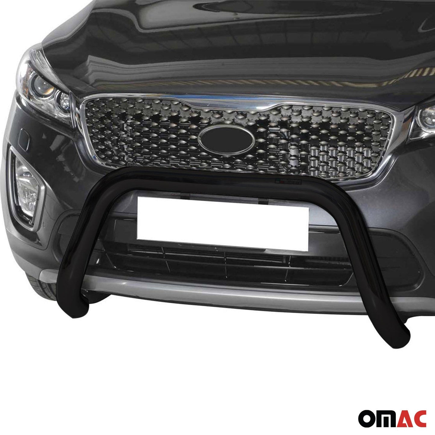 Bară de protecție/buton față pentru Kia Sorento 2014-2017, oțel negru, ø76mm