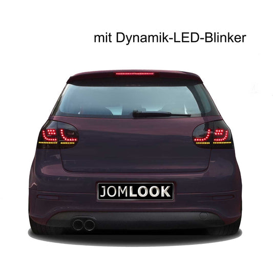 JOM LED Rückleuchten für VW Golf MK5 2003-2008 mit Dynamik-Blinker schwarz 4tlg