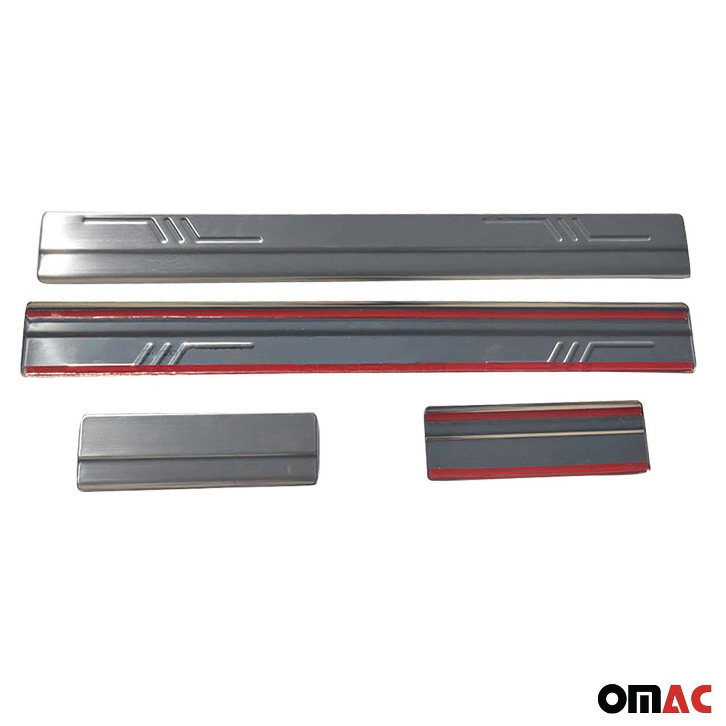 Ornamente prag uși pentru Ford S-Max 2006-2014, oțel inoxidabil, argintiu, set 4 piese