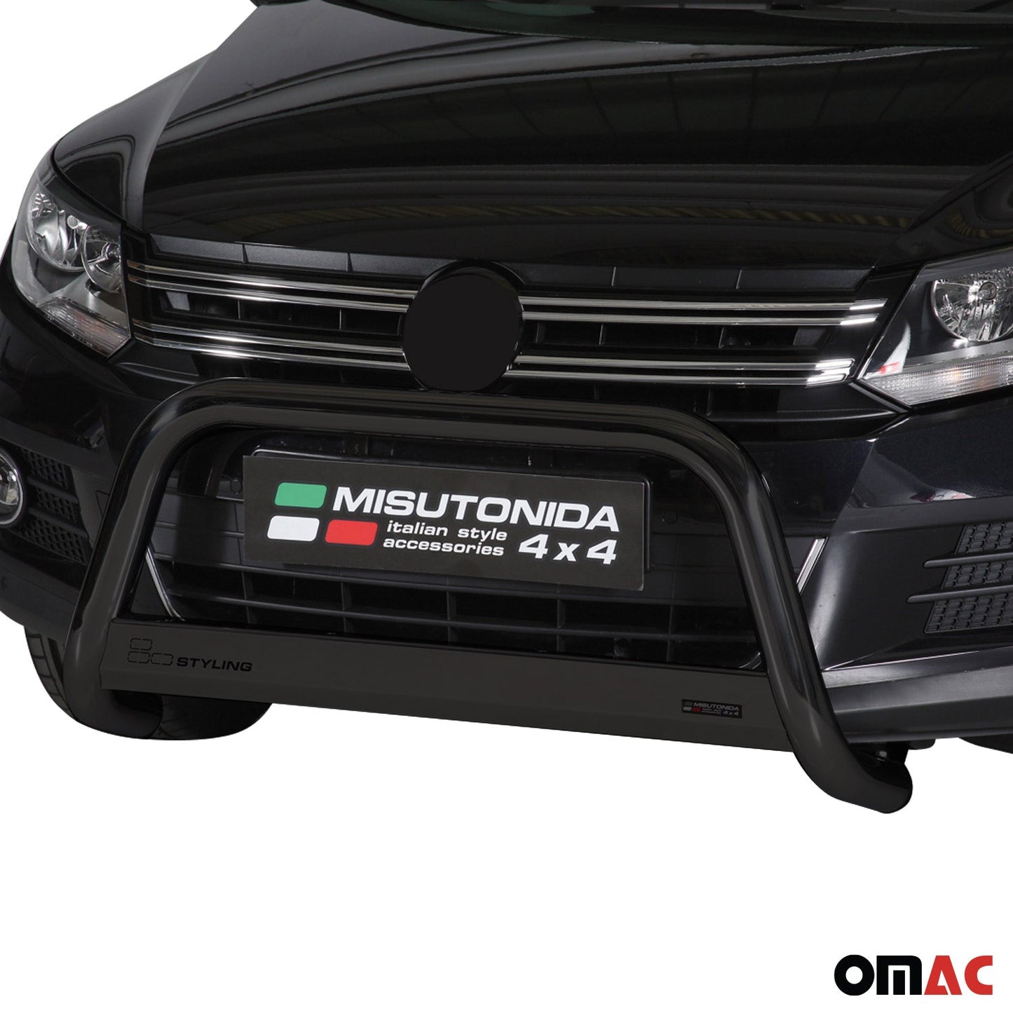 Frontbügel Frontschutzbügel für VW Tiguan 2011-2016 ø63mm Stahl Schwarz Schutz