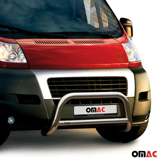 Frontbügel Frontschutzbügel für Fiat Ducato 2006-2016 ABE Stahl Silber