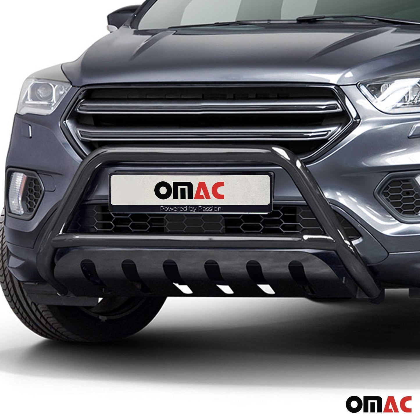 Protecție bară de protecție față pentru Ford Kuga 2017-2025 cu ABE (omologare de tip germană) Negru oțel