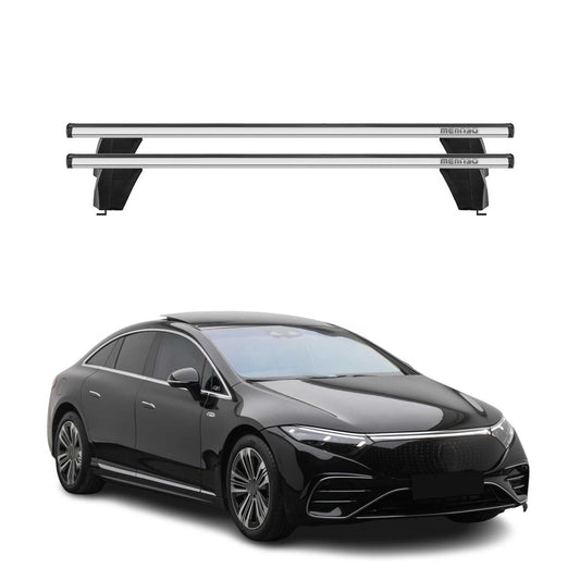 Menabo Dachträger Grundtäger für Mercedes EQS V297 2021-2025 75kg Alu Silber 2x