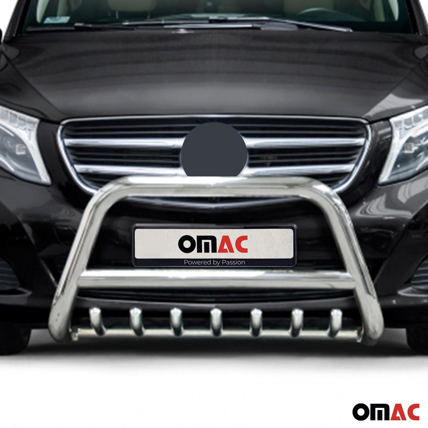 Bară de protecție față pentru Mercedes Class 2014-2025 cu ABE (omologare de tip germană) Oțel Argintiu