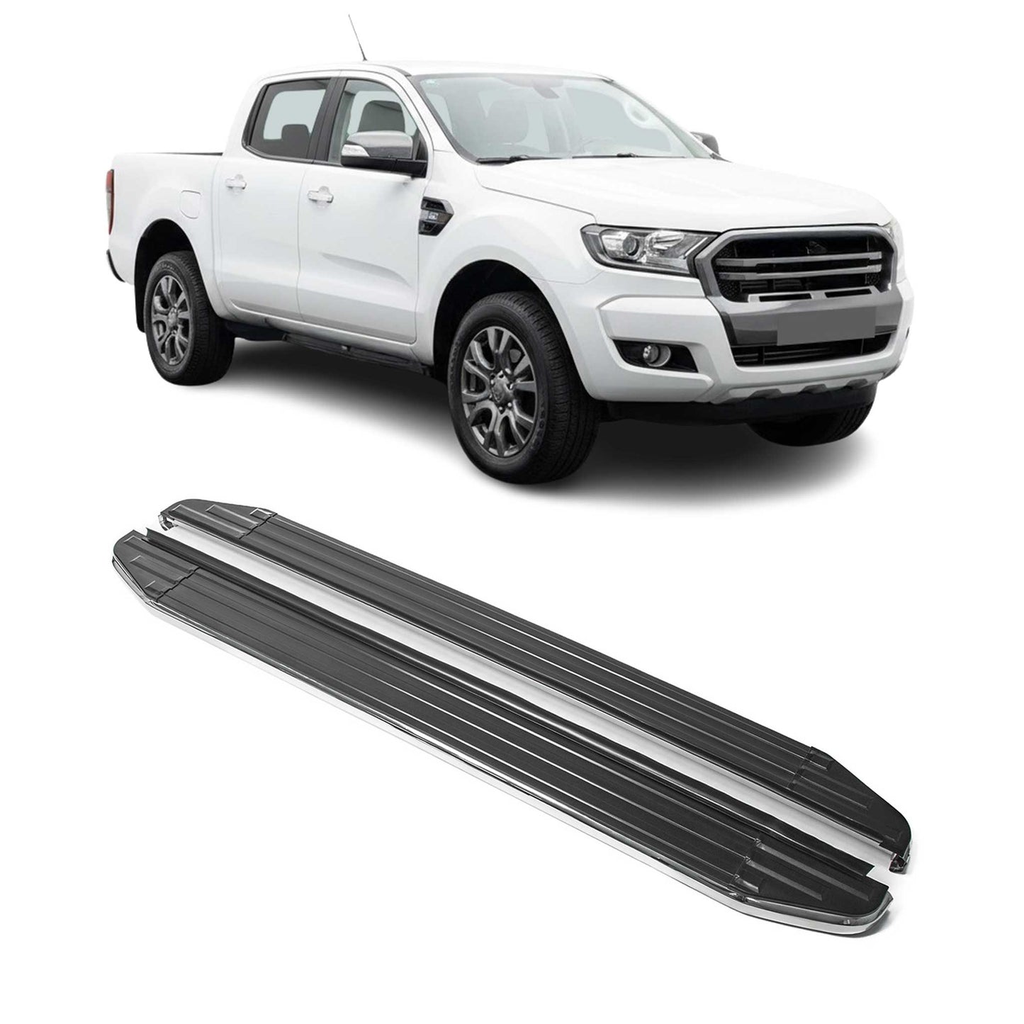 Trittbretter Seitenschweller für Ford Ranger 2012-2022 ABE Alu