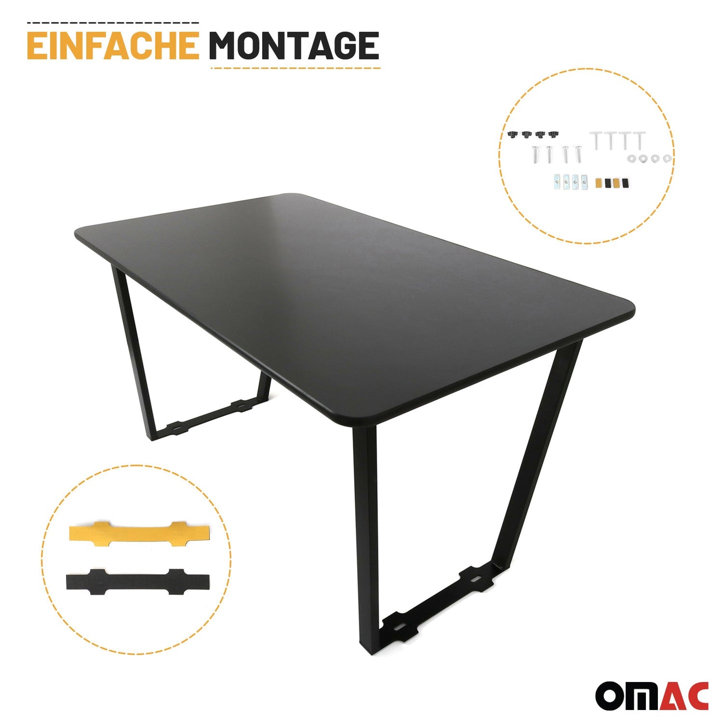 Przedłużenie schowka Multiflexboard do Volkswagena T7 2024-2025, czarne, 3x