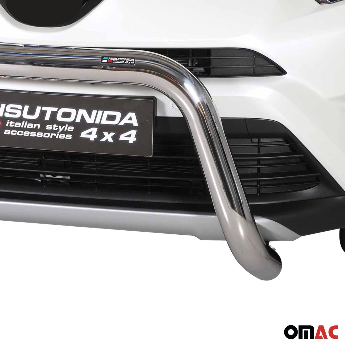 Bară de protecție/buton față pentru Toyota RAV4 Hybrid One 2016-2018 ø76 gri oțel