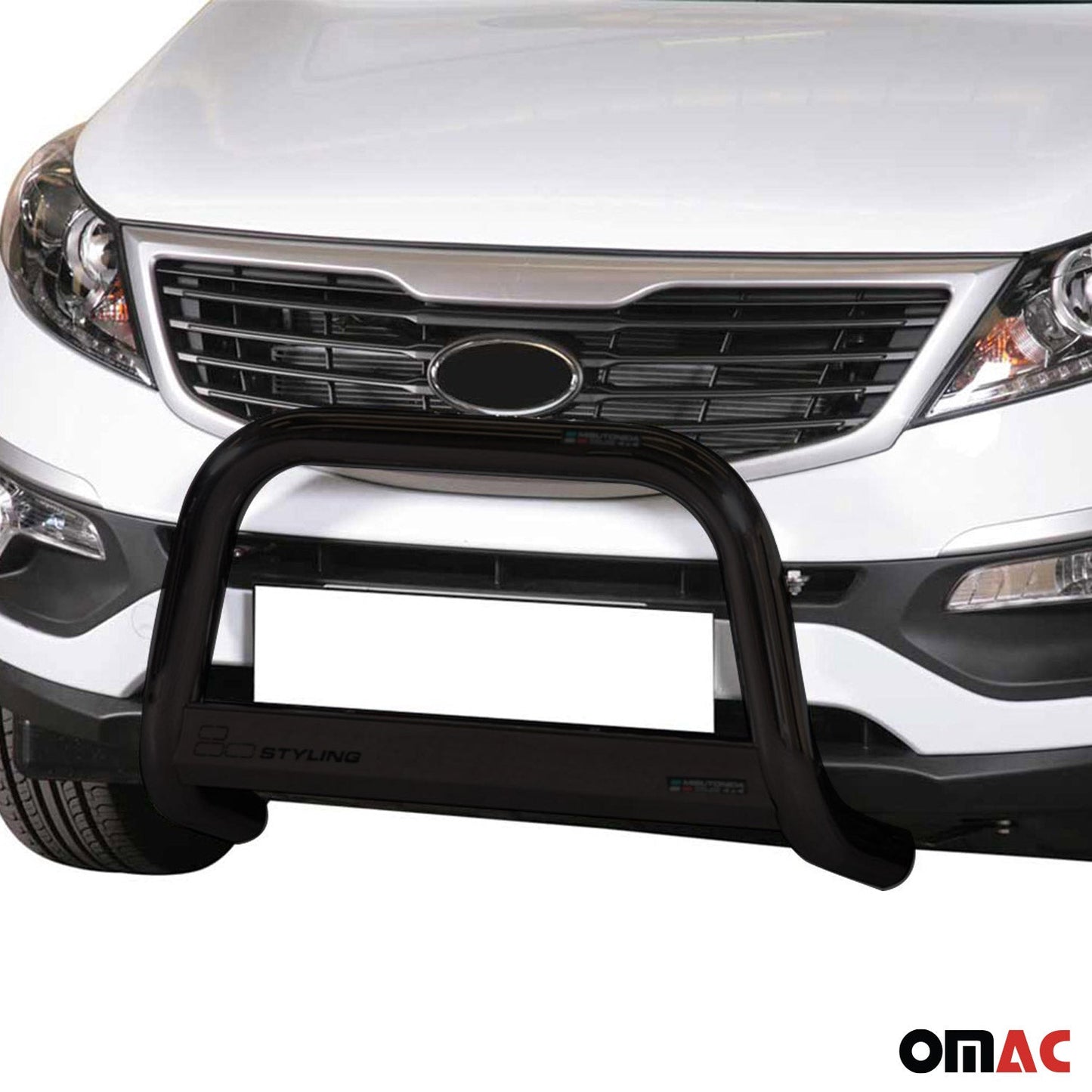 Bară de protecție/buton față pentru Kia Sportage 2010-2015, ø63mm, oțel, negru
