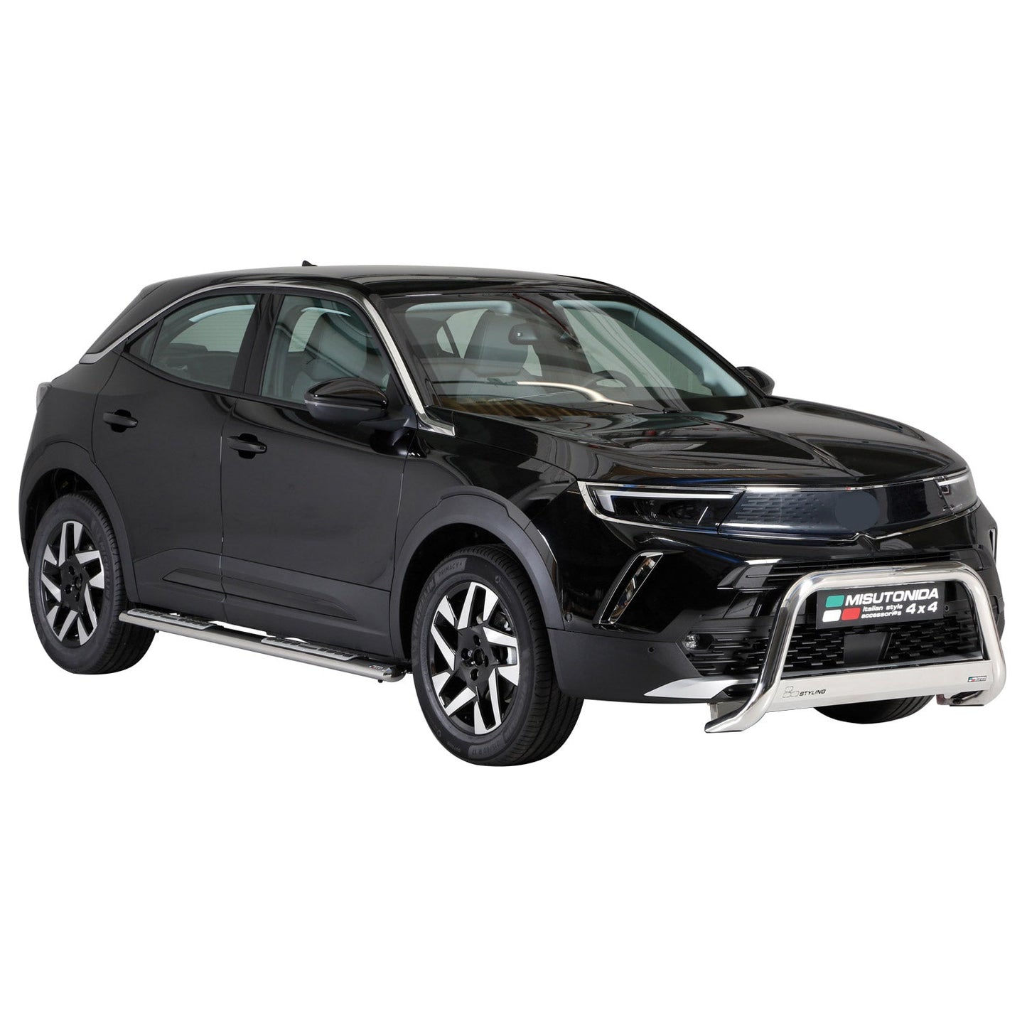 Frontbügel Frontschutzbügel für Opel Mokka 2021-2025 ø63mm Stahl Silber Schutz