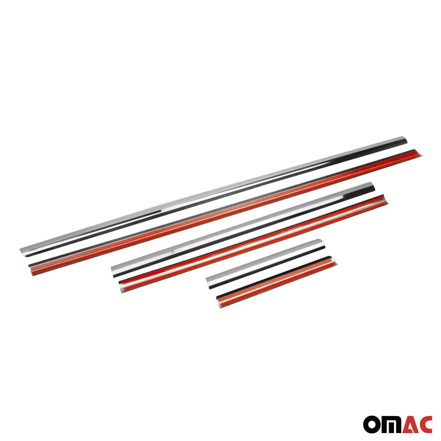 Benzi decorative pentru geamuri pentru Hyundai Getz 2002-2011, oțel inoxidabil cromat, 6 bucăți