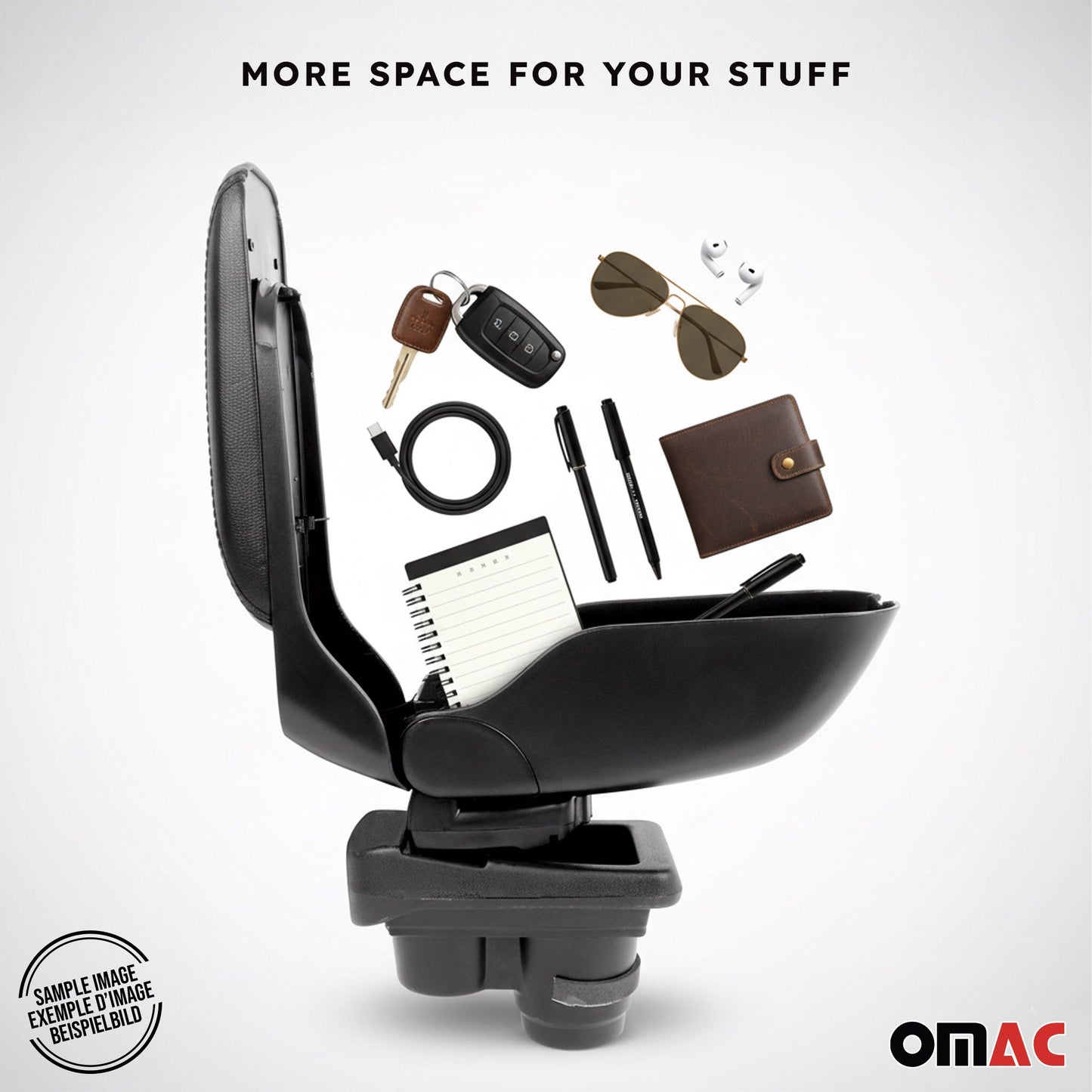 Mittelarmlehne Armlehne für Dacia Duster 2 2018-2024 mit adapter ABS Schwarz