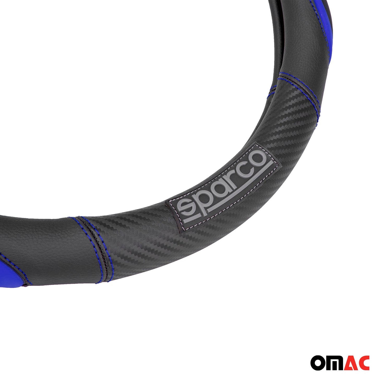 SPARCO Lenkradbezüge Lenkradschoner Lenkradschutz Blau Schwarz Gummi ø37-38 cm