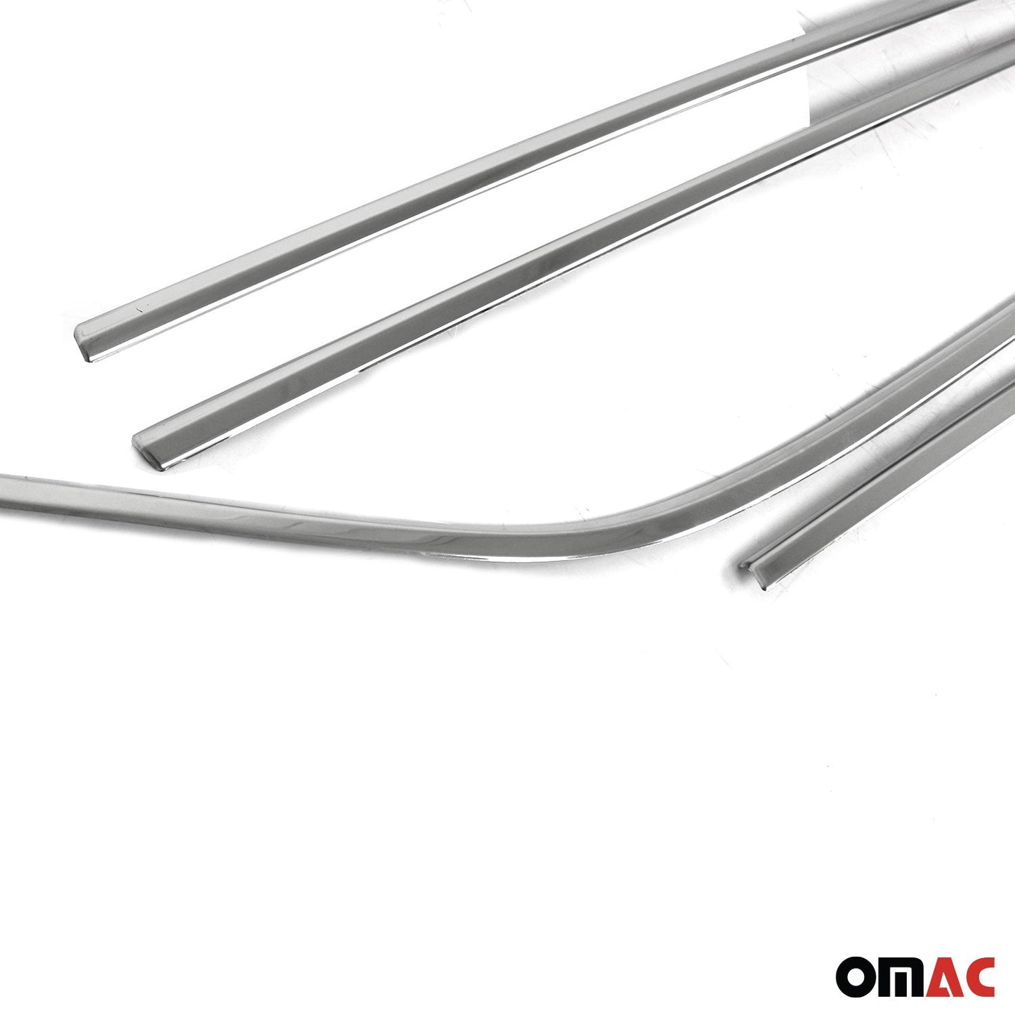 Benzi decorative pentru geamuri pentru Toyota C-HR 2016-2022, oțel inoxidabil cromat, 4 bucăți