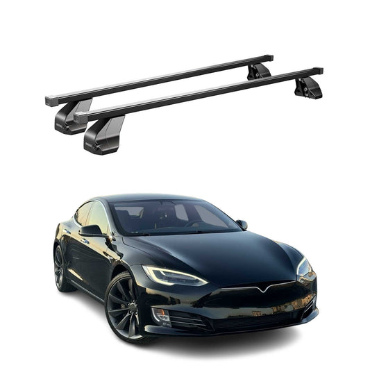 Menabo Dachträger Grundtäger für Tesla Model S 2016-2025 75kg Stahl Schwarz 2x
