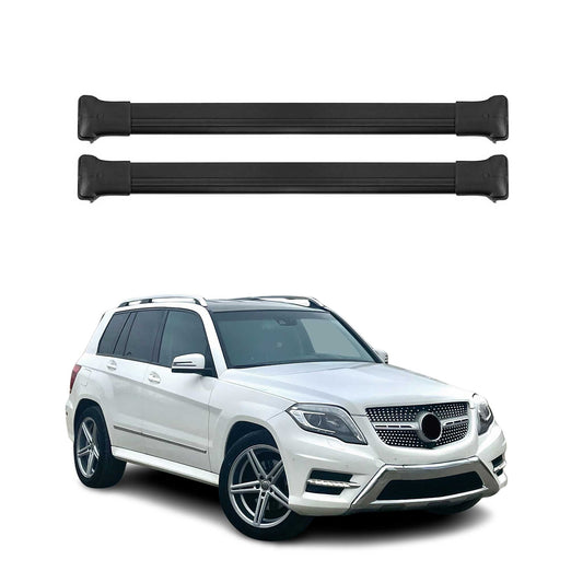 Dachträger Grundtäger für Mercedes GLK Klasse X204 2008-2015 75kg Alu Schwarz 2x