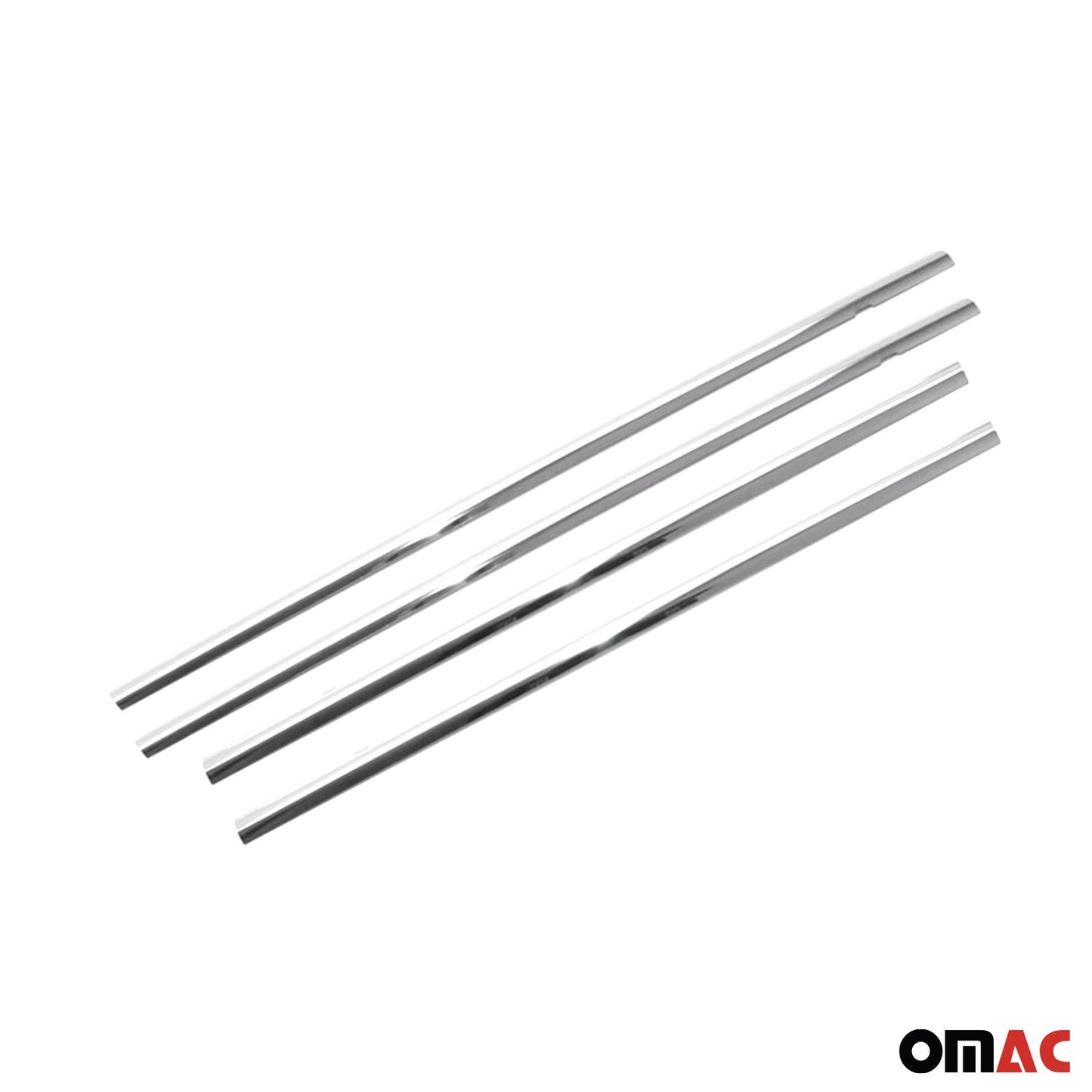 Benzi decorative pentru geamuri pentru Toyota Yaris hatchback 2012-2020, oțel inoxidabil, set 4 piese