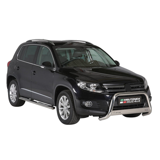 Frontbügel Frontschutzbügel für VW Tiguan 2011-2016 ø63mm Stahl Silber Schutz