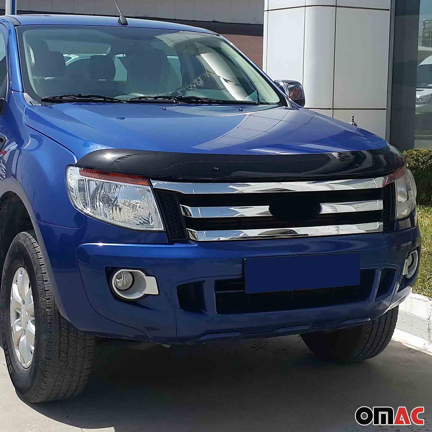 Motorhaube Deflektor Insekten Steinschlagschutz für Ford Ranger 2012-2015 Dunkel