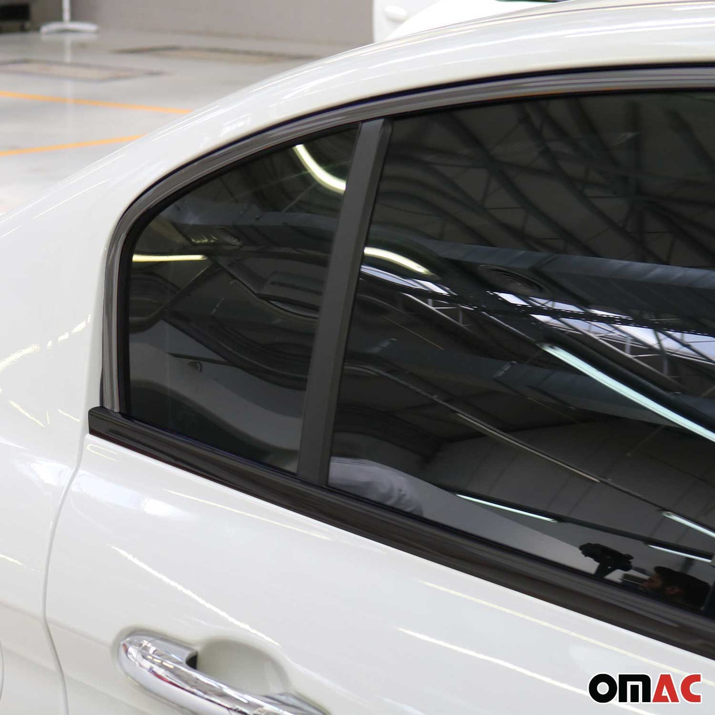 Fensterleisten Zierleisten für Fiat Tipo 2015-2025 Edelstahl Dunkel 4tlg