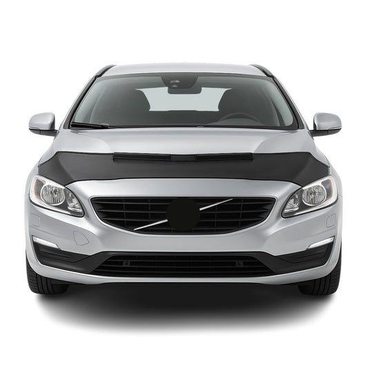 Haubenbra Steinschlagschutz Bonnet Bra für Volvo V60 2013-2018 Schwarz Halb