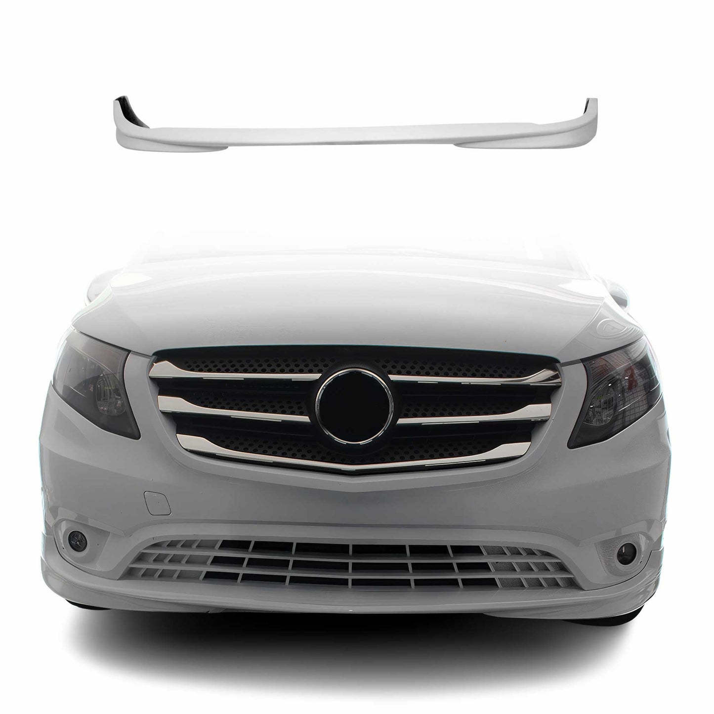 Stoßstange Front Spoiler Lipe für Mercedes Vito W447 2014-2025 ABS Grundiert