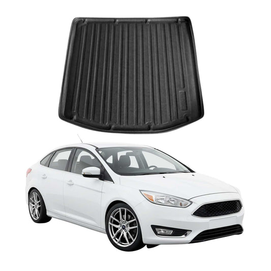 Kofferraumwanne Laderaumwanne für Ford Focus 2011-2018 Stufenheck Gummi TPE