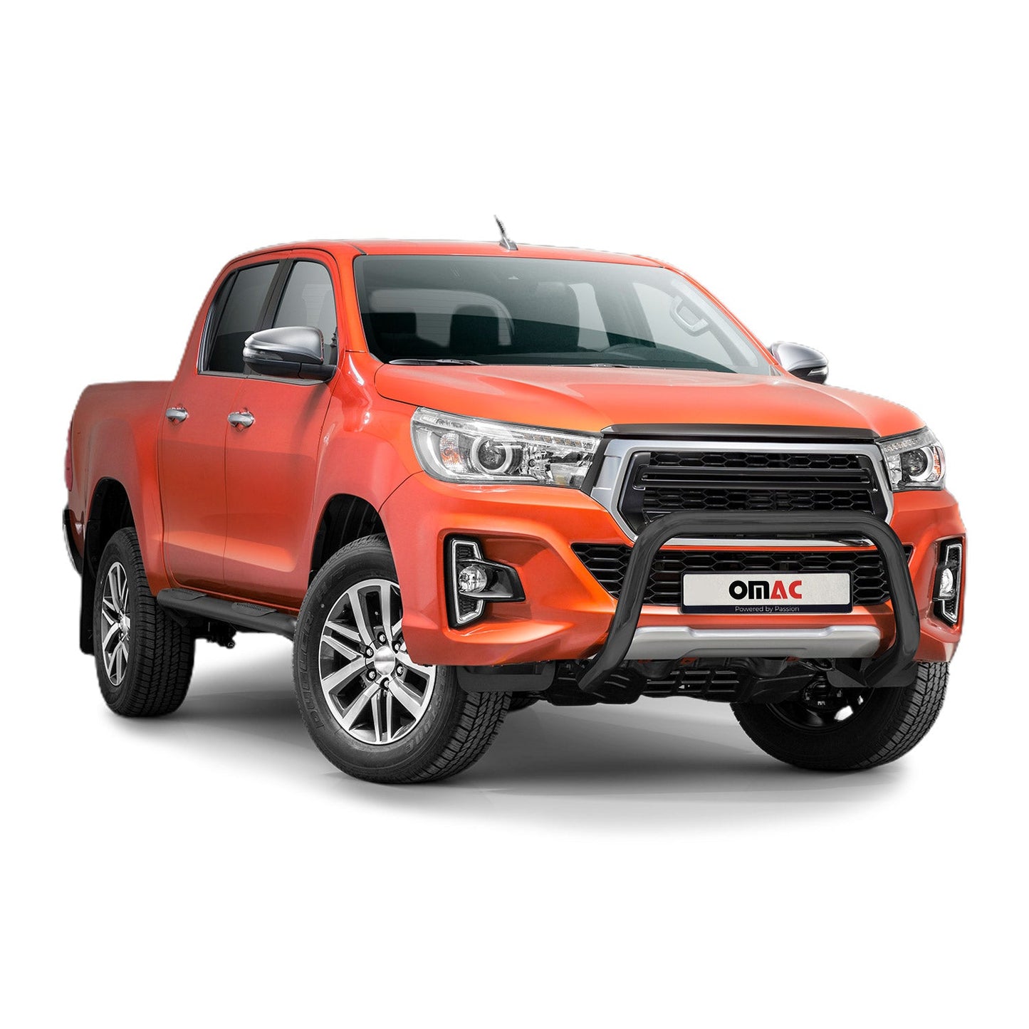 Bară de protecție/buton față pentru Toyota Hilux 2018-2022 cu ABE (omologare de tip germană) din oțel inoxidabil negru