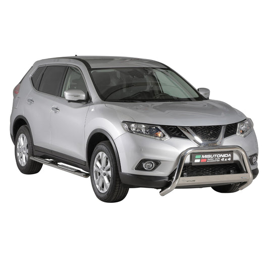 Frontbügel Frontschutzbügel für Nissan X-Trail 2015-2017 ø63mm Stahl Silber