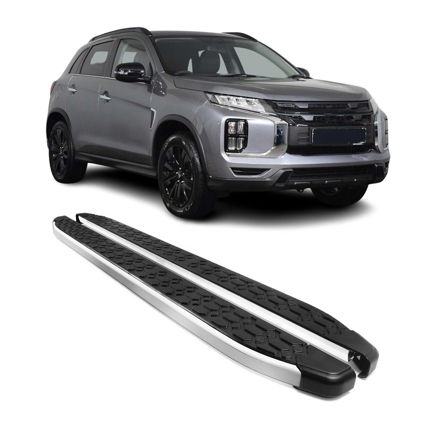 Praguri, praguri laterale, praguri laterale pentru Mitsubishi ASX 2023-2025, negre, 2x