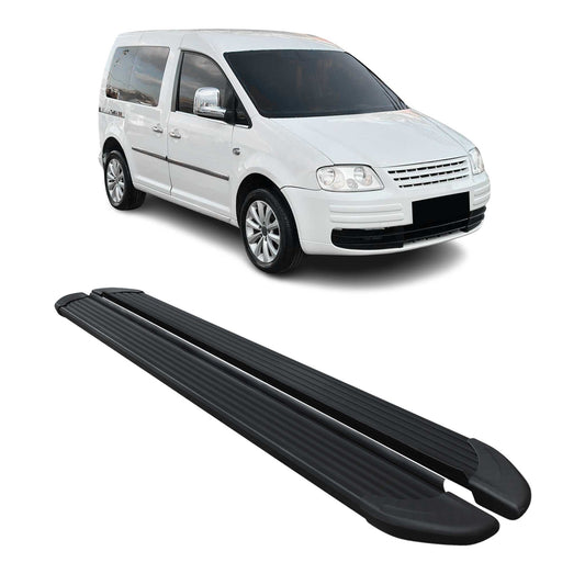 Seitenschweller Trittbretter Schweller für VW Caddy 2004-2020 L1 Kurzer Schwarz