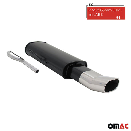 Novus Sportauspuff für VW Passat 35i 135x75mm DTM Endschalldämpfer mit ABE