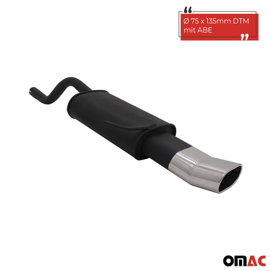 Novus Sportauspuff für Renault Clio 2 135x75 DTM Endschalldämpfer mit ABE