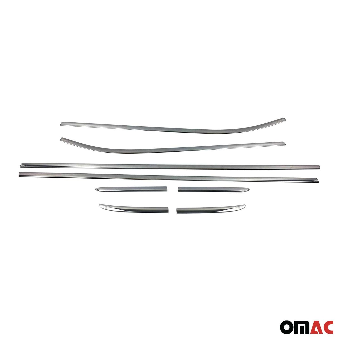 Fensterleisten Zierleisten für Ford Fiesta Schrägheck 2017-2021 Edelstahl 8tlg