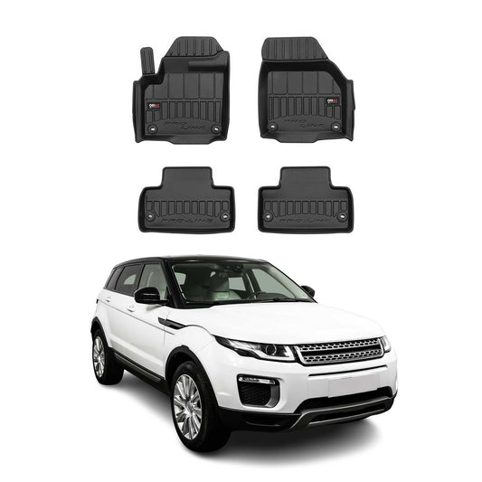 2011-2019 Range Rover Evoque Fußmatten TPE Schwarz 4 tlg