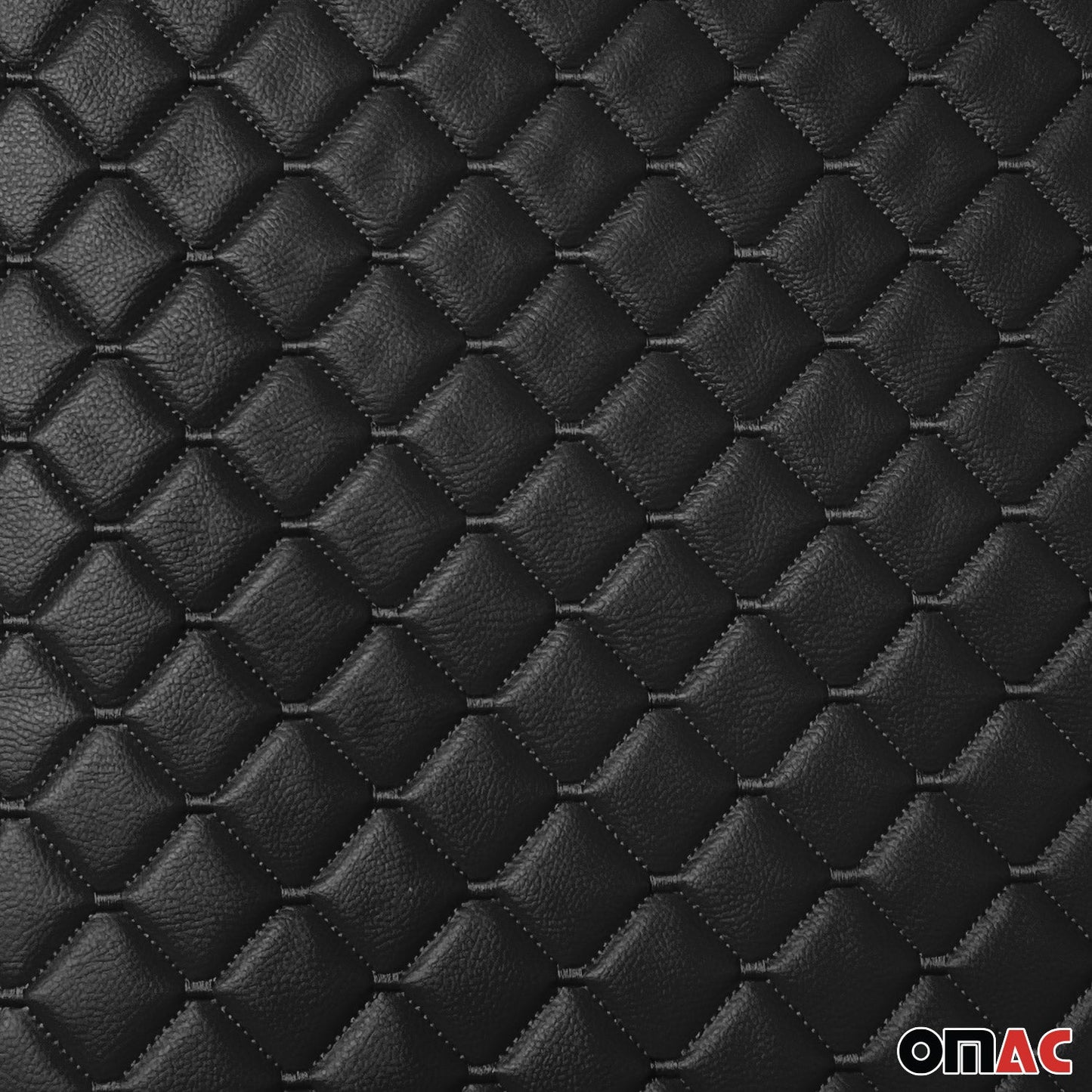 Polsterstoff Auto Polster 140cm x 100cm Gesteppt Kunstleder Himmelstoff Schwarz