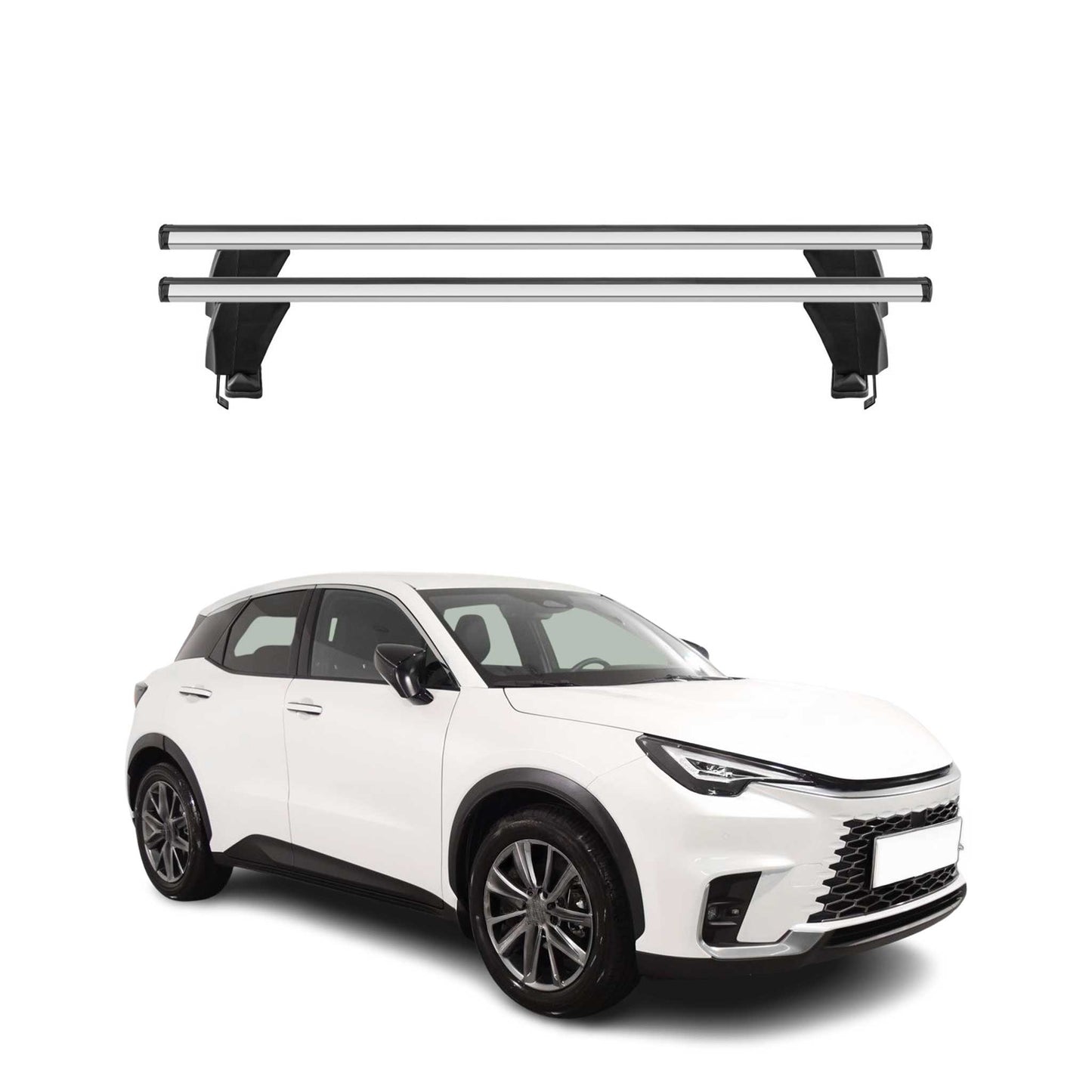 Menabo Dachträger Grundträger für Lexus LBX 2023-2025 Alu Grau 2tlg