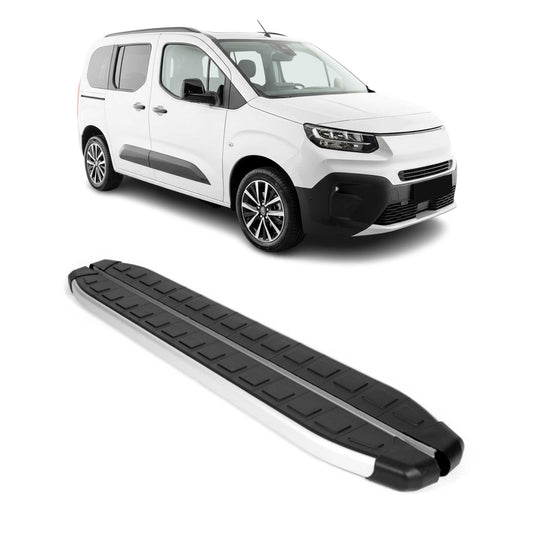 Praguri, praguri laterale și basculante pentru Fiat Doblo 2022-2025 L1, aluminiu, 2x