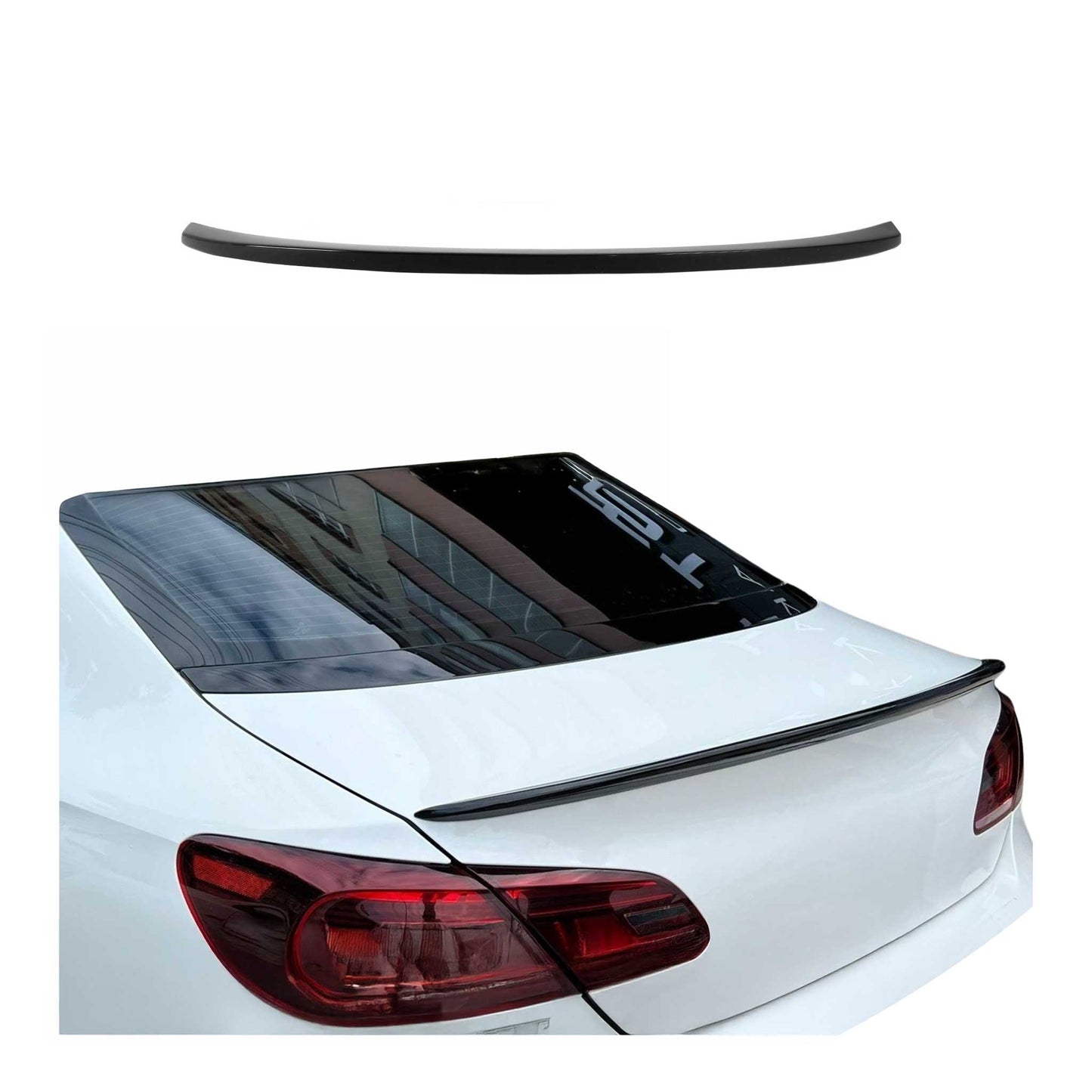 Eleron spate, aripă spate, bordură spate pentru VW CC 2008-2021, culoare LC9X, sedan, ABS