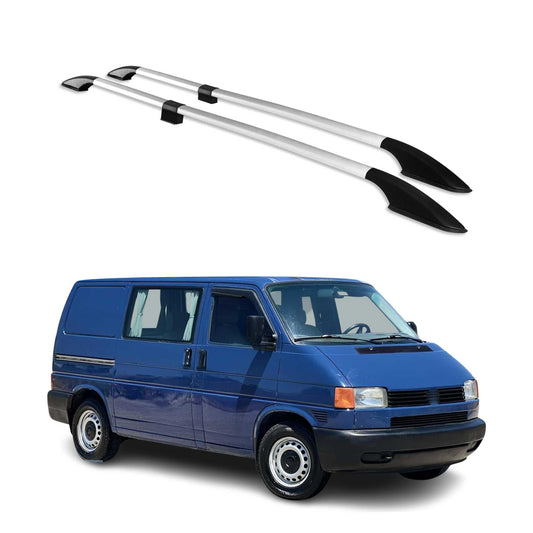 Alu Dachreling Relingträger für VW Transporter T4 1990-2003 Kurzer Grau