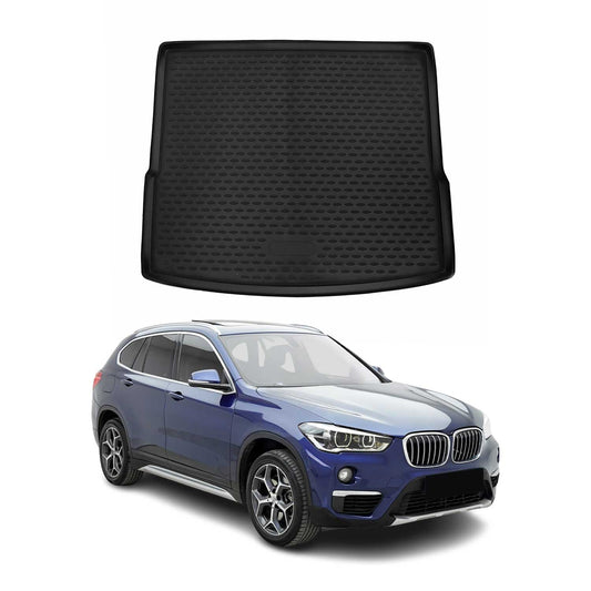 Covoraș portbagaj/tapițerie portbagaj pentru BMW X1 F48 2015-2022, cauciuc TPE, negru