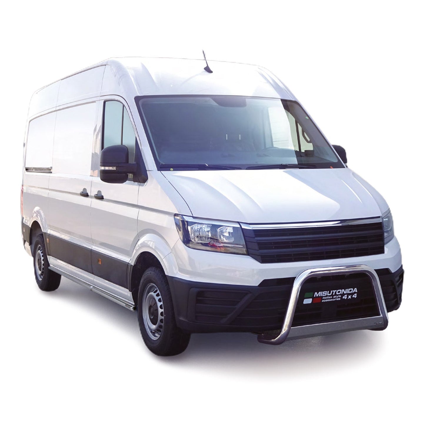 Frontbügel Frontschutzbügel für VW Crafter 2017-2025 ø63mm Stahl Silber Schutz
