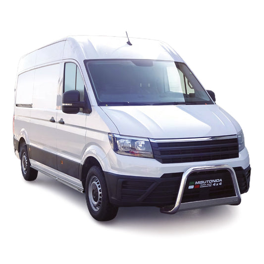 Frontbügel Frontschutzbügel für VW Crafter 2017-2025 ø63mm Stahl Silber Schutz